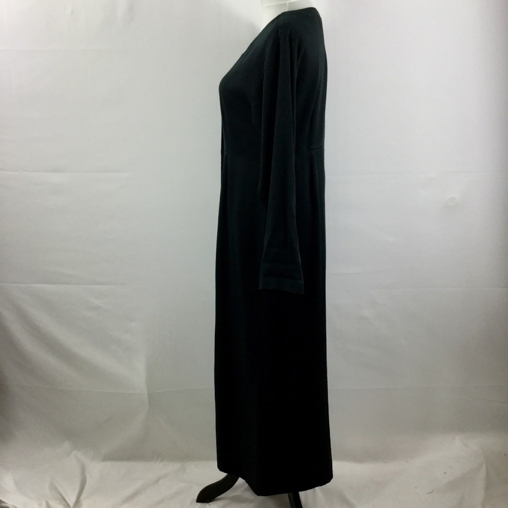 Vintage KIKO COMFORT CLOTHING Empire Waist Maxi Shirt Dress 100% Tencel Size S - Picture 4 of 16